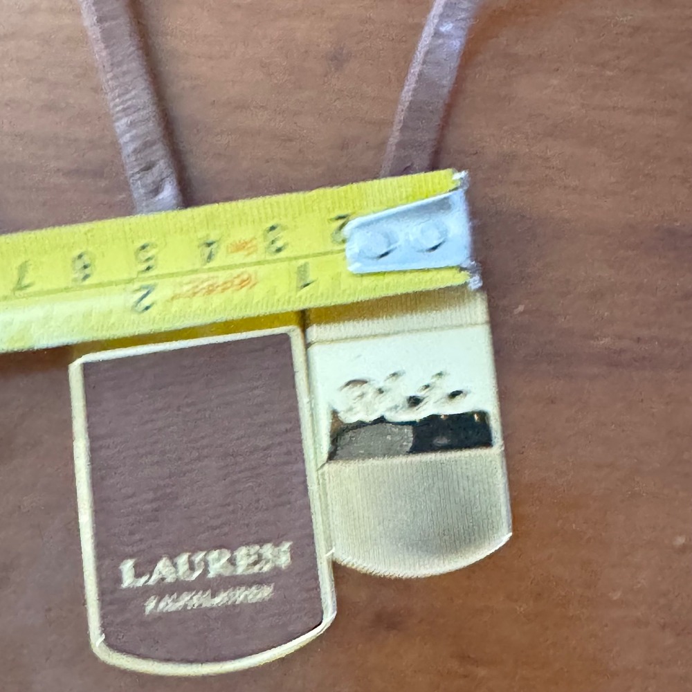Lauren Ralph Lauren Luggage Tags Gold Brown Leather 2 Piece
Set connected EUC - Picture 6 of 11